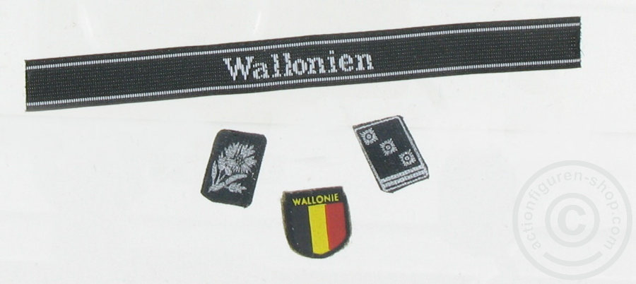 28. SS Division Wallonien Abzeichen Set
