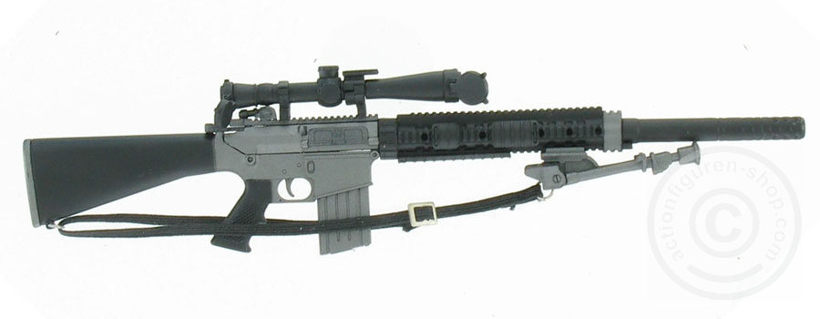 SR-25 Sniper-Rifle (KAC) mit Schalldämpfer