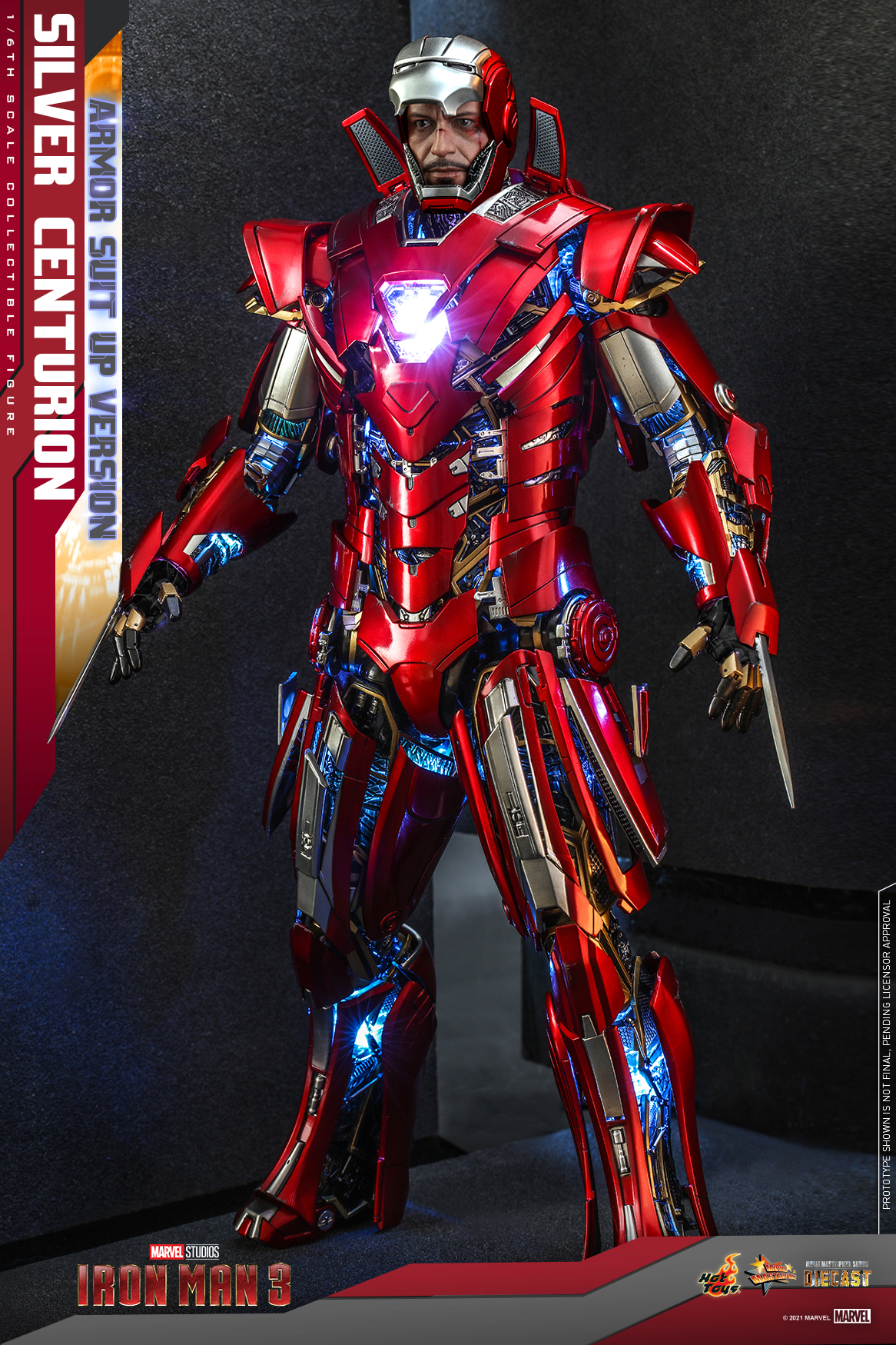 Iron Man III - Silver Centurion (Armor Suit Up version) - MMS618D43 Iron Man III - Silver Centurion (Armor Suit Up version) - MMS618D43