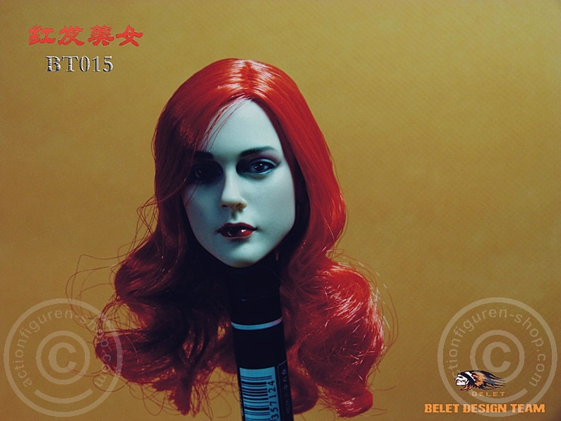 BT015-05 Red Haired Beauty Head
