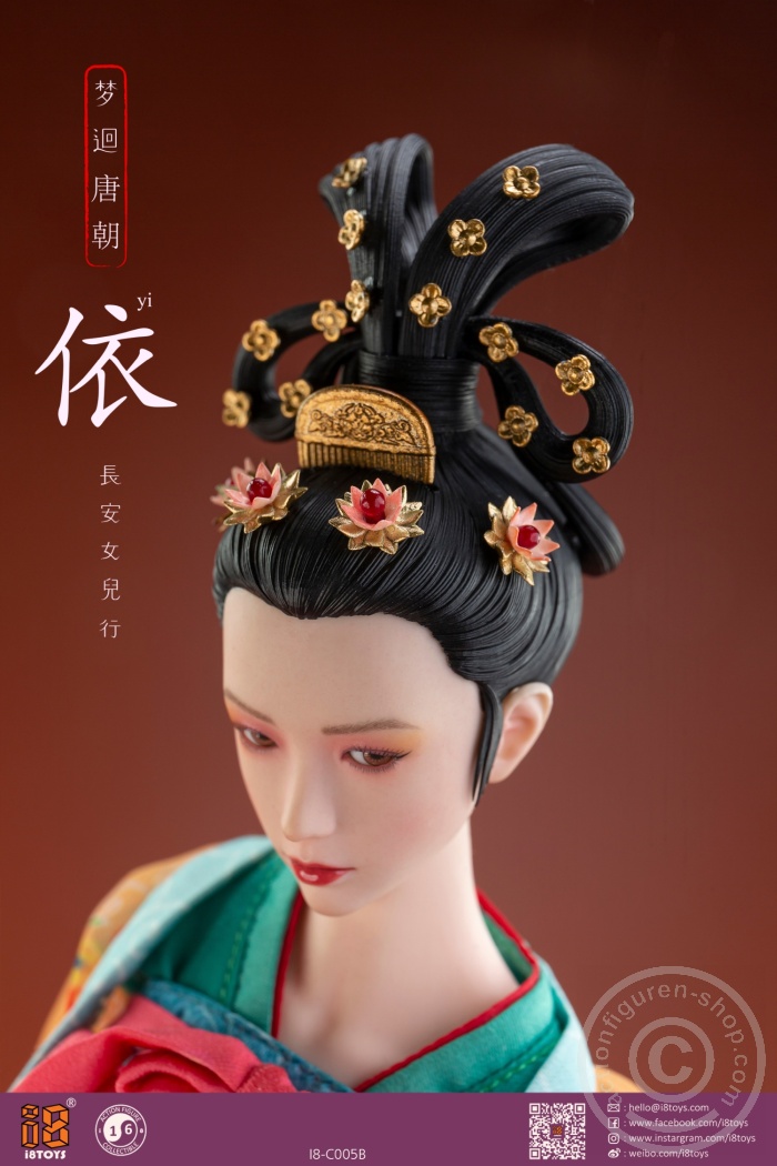 Han Chinese Clothing & Head Set - Tang Dynasty Chang on little Lady YI Han Chinese Clothing & Head Set - Tang Dynasty Chang on little Lady YI