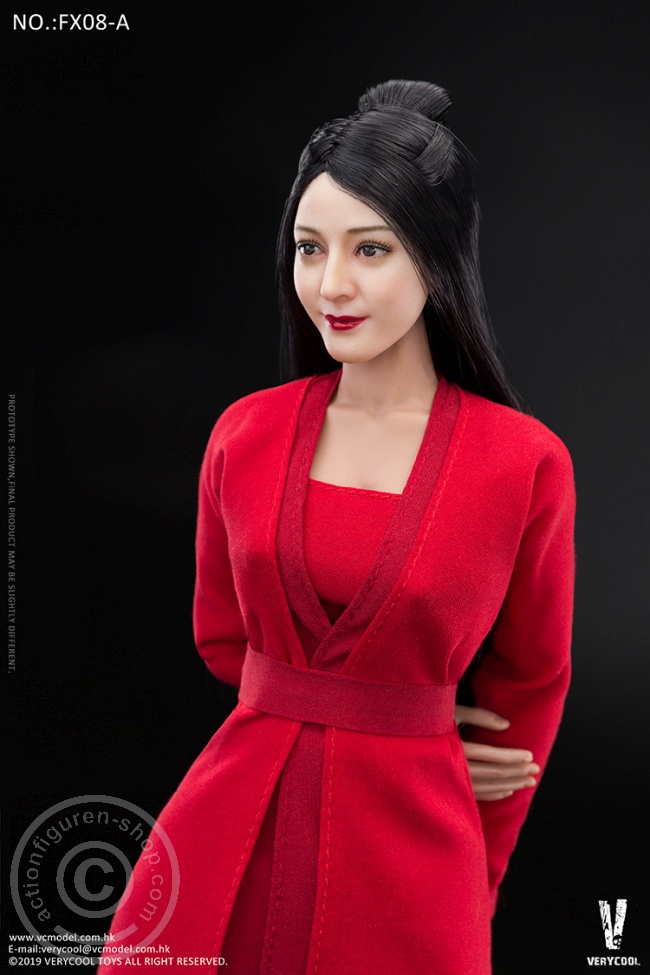 Female Body with Head - black Hair in antique Style