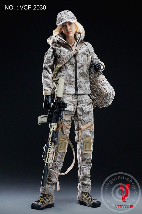 Max - Digital Camouflage Woman Soldier