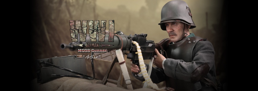 Arthur - WWI German MG08 Machine Gunner – in 1/6 scale Arthur - WWI German MG08 Machine Gunner – in 1/6 scale