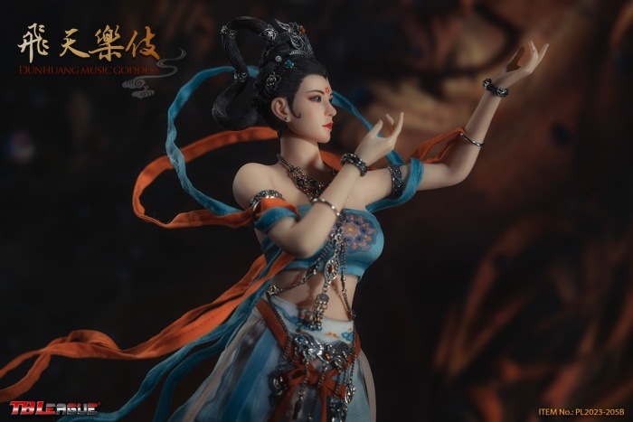 Dunhuang Music Goddess - Blue
