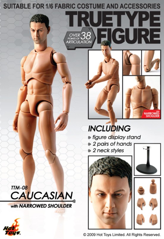 Truetype Figure TTM08 - Caucasian Body