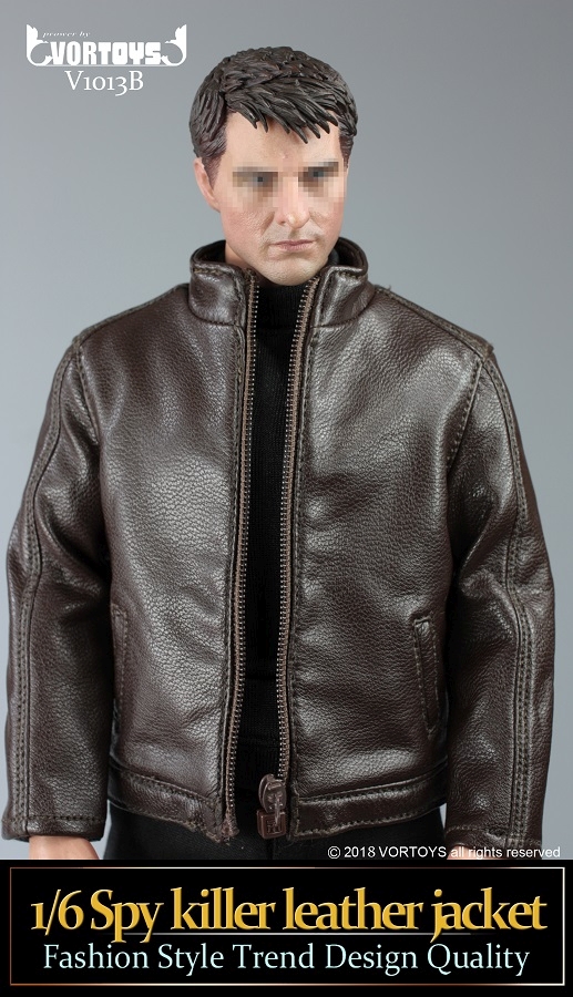 Spy Killer Leather Jacket (brown) Set