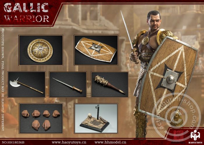 HH18036B-07 Gallic Warrior - Gold Version