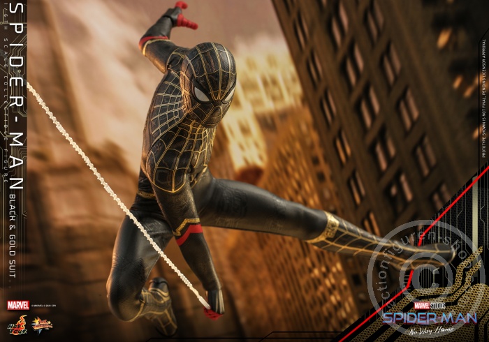 608451-09 Spider-Man: No Way Home - Spiderman (Black & Gold Suit) - MMS604