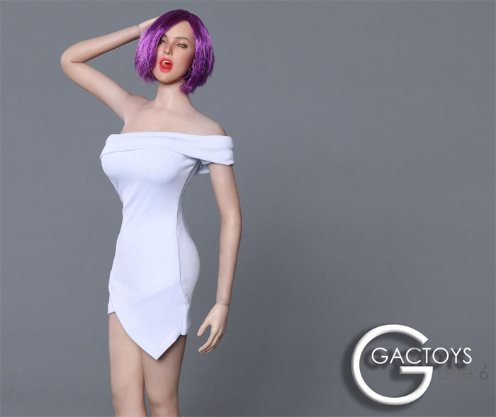 Female Head w/ tongue out - purple hair