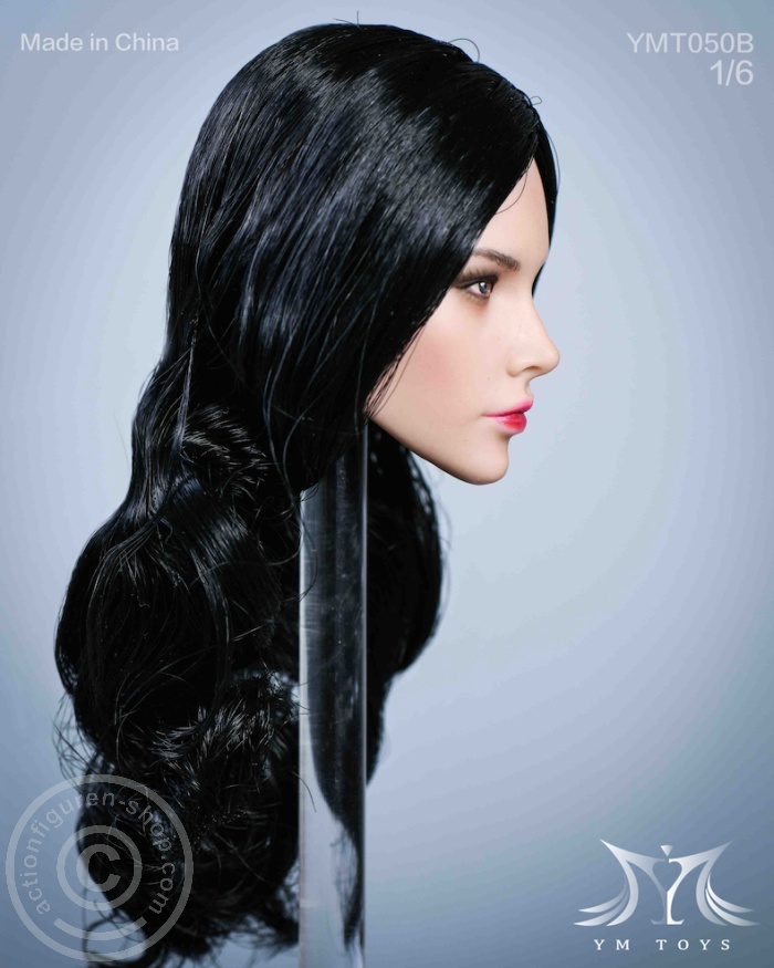 Head - black long-curly Hair