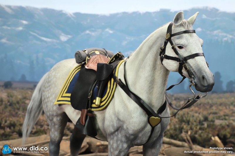 Civil War White War Horse (Standing) - 1/6 scale