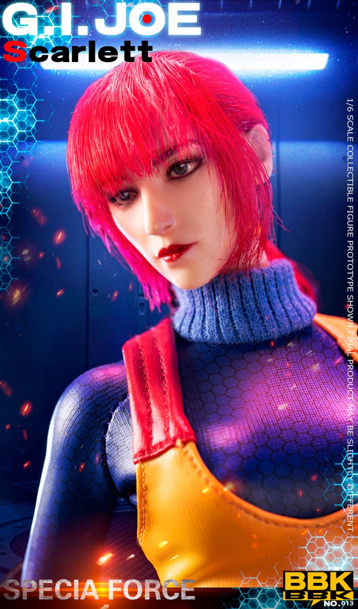 BBK013-12 Scarlett - GI-Joe Red Head Mannequin