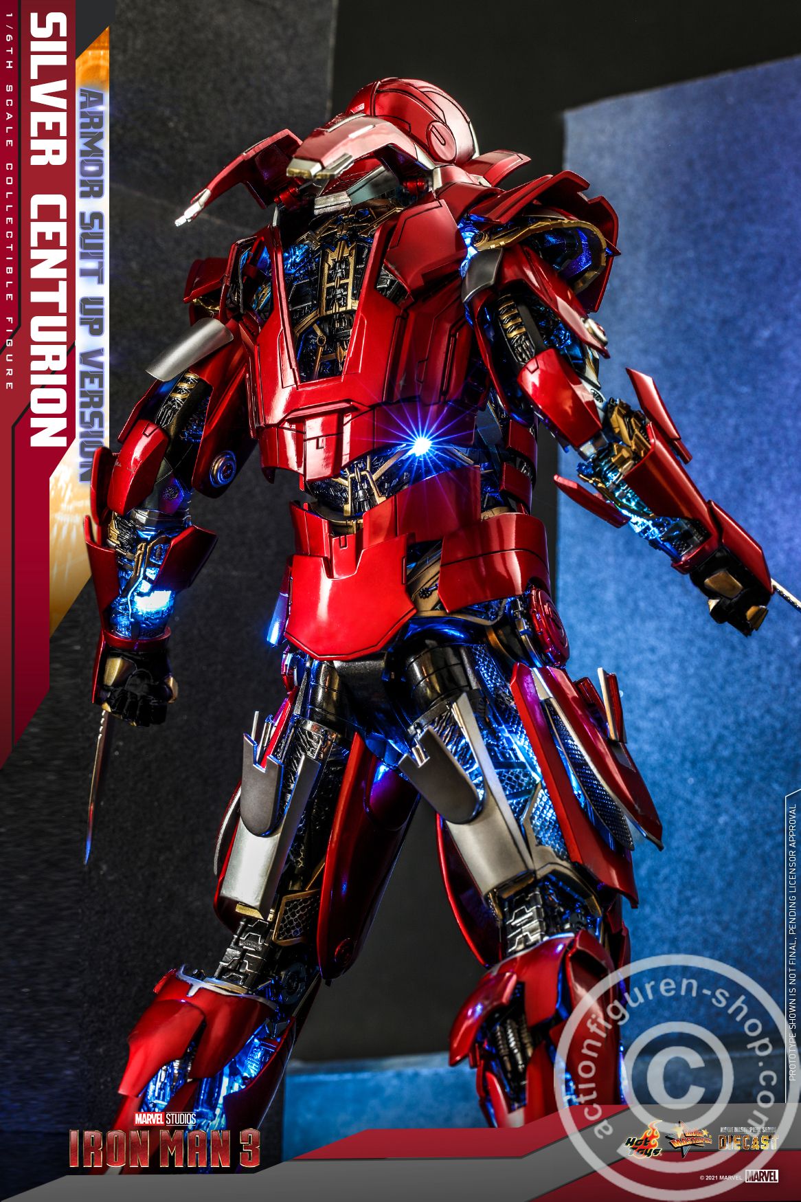 Iron Man III - Silver Centurion (Armor Suit Up version) - MMS618D43 Iron Man III - Silver Centurion (Armor Suit Up version) - MMS618D43
