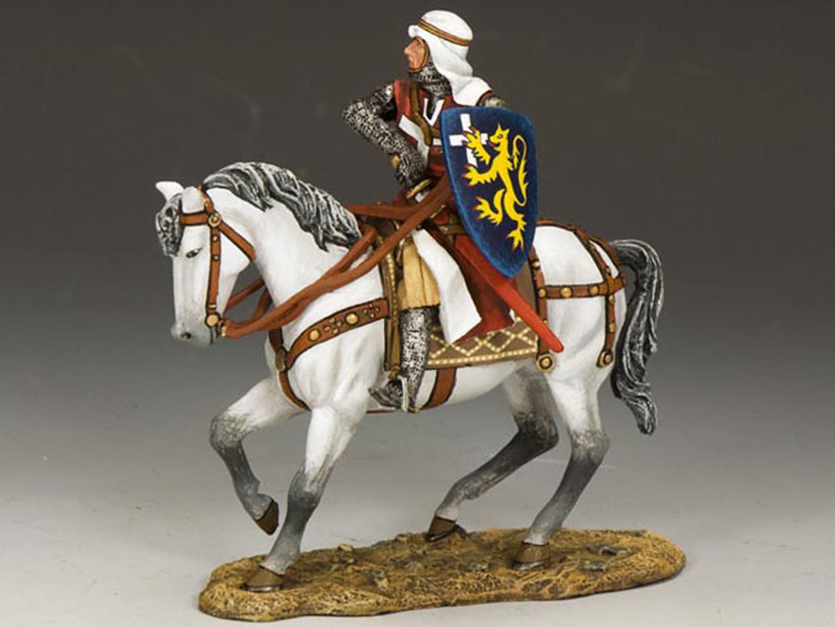 Mounted Templar Drawing Sword