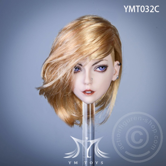 Head - blond Hair - w/ Piercings