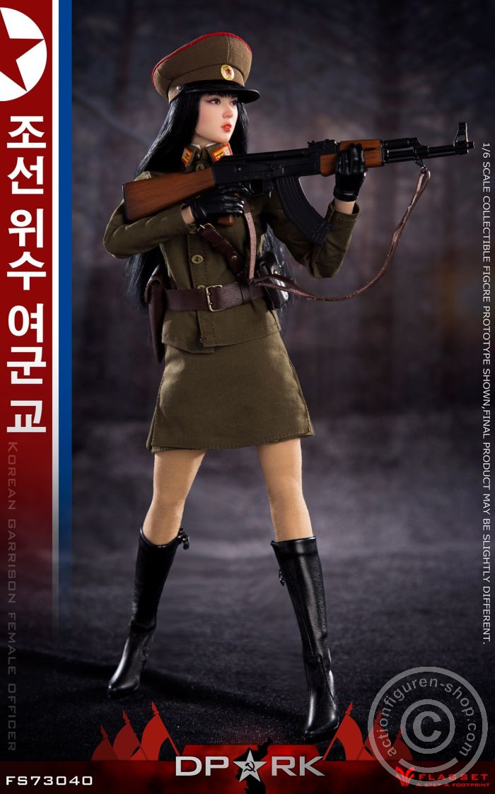 FS73040-09 North Korea - DPRK - Female Soldier