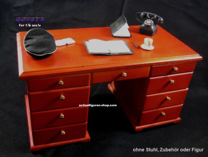 Schreibtisch - rötlich-braun