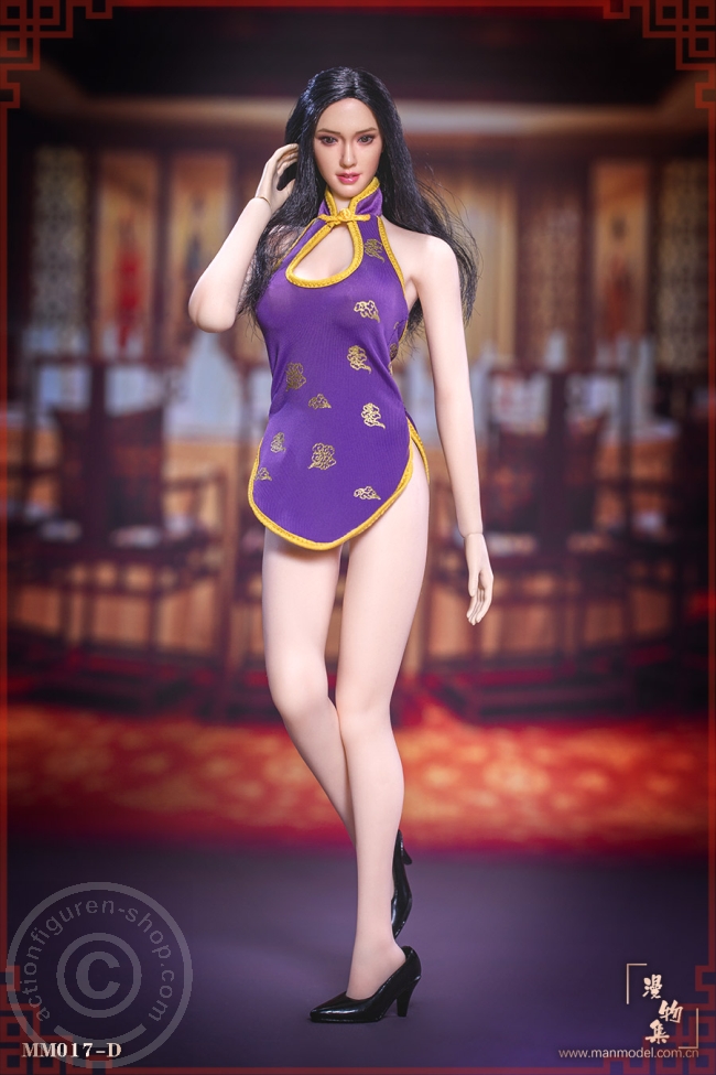 Chinese Restaurant Waitress Short Cheongsam - D