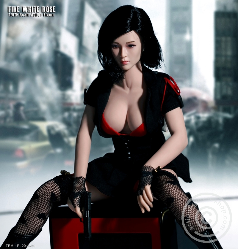 Fire White Rose - Soft-Skin Figure