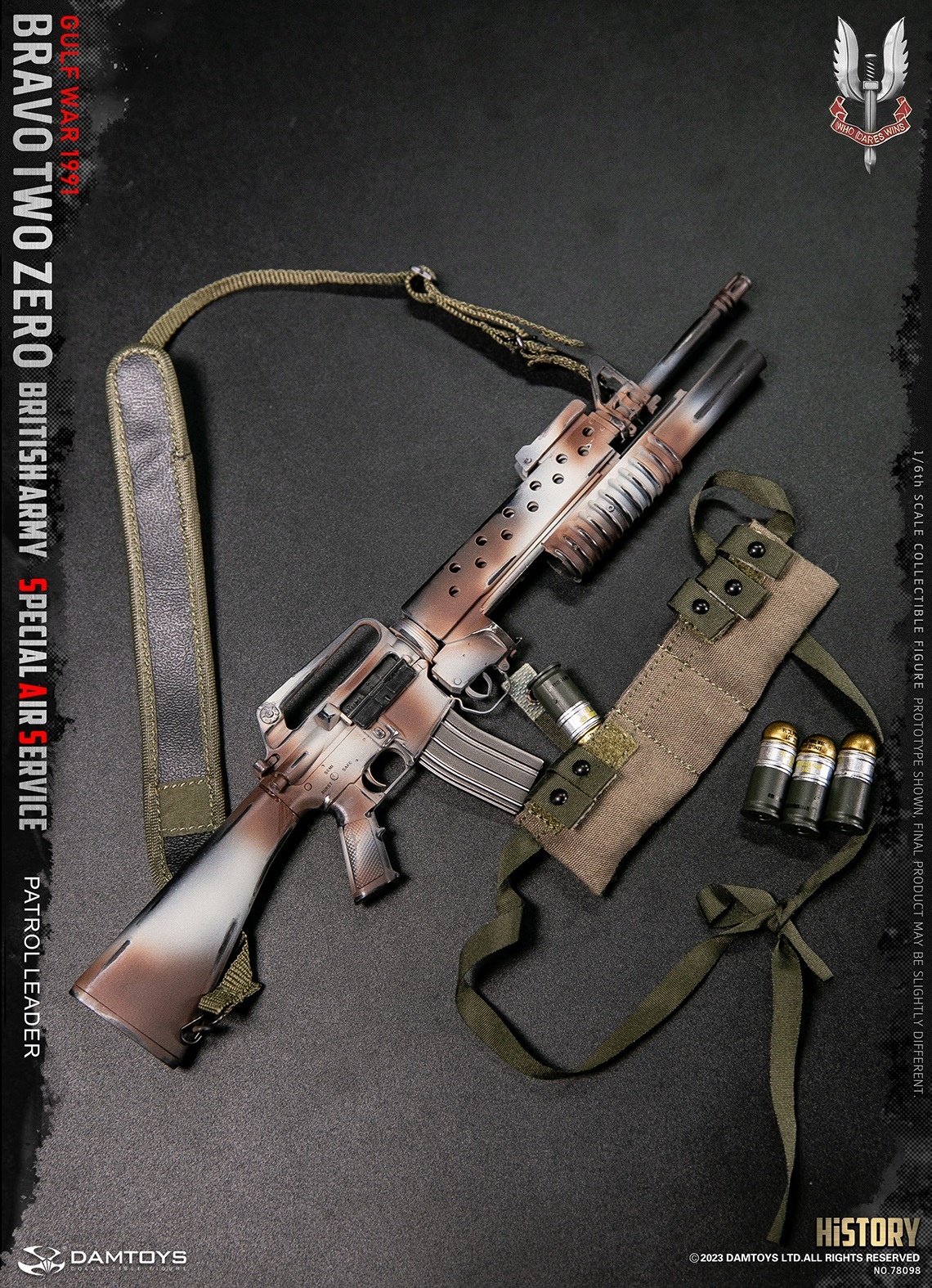 Bravo Two Zero - British Army Special Air Service (SAS) Patrol Leader - Gulf War 1991 - in 1/6 scale Bravo Two Zero - British Army Special Air Service (SAS) Patrol Leader - Gulf War 1991 - in 1/6 scale