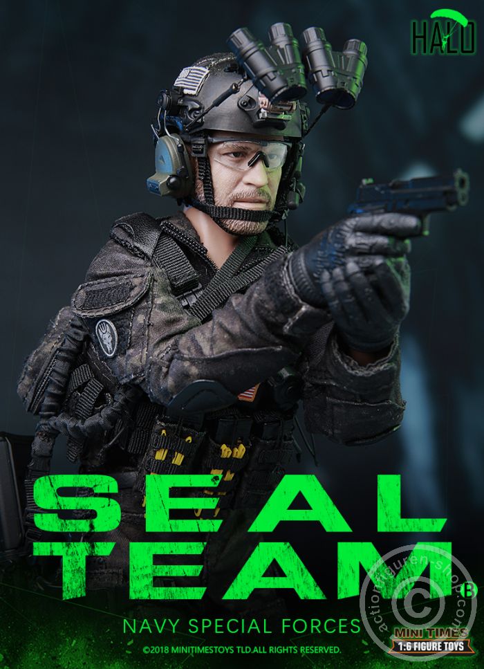 MT-M013-19 SEAL Team - HALO - w/Dog - Navy Special Forces