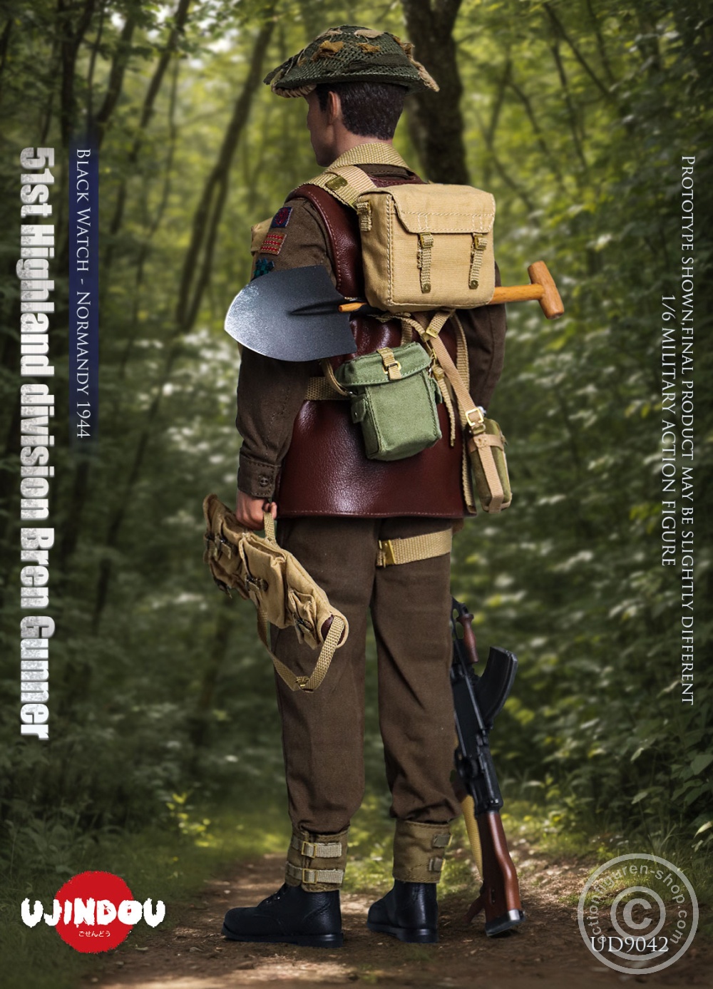 51st Highland Division Bren Gunner - Black Watch - Normandy 1944 - in 1/6 scale 51st Highland Division Bren Gunner - Black Watch - Normandy 1944 - in 1/6 scale
