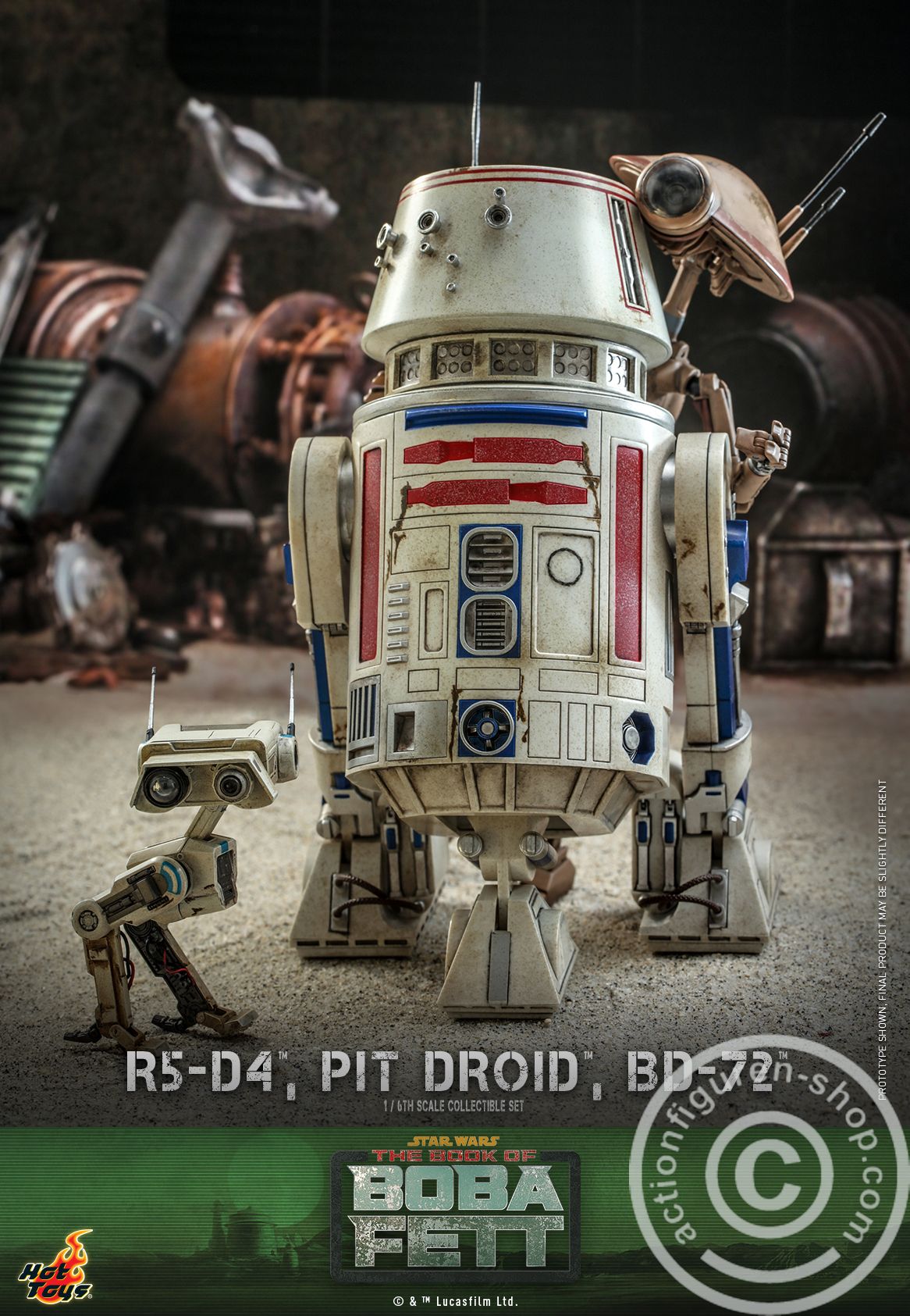 Star Wars: The Book of Boba Fett - R5-D4, Pit Droid, BD-72 Set