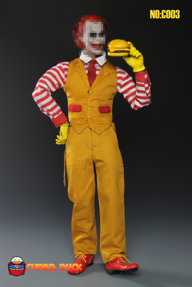 SDC003-02H03nBs1V3xz1B Hamburger Clown Outfit Set