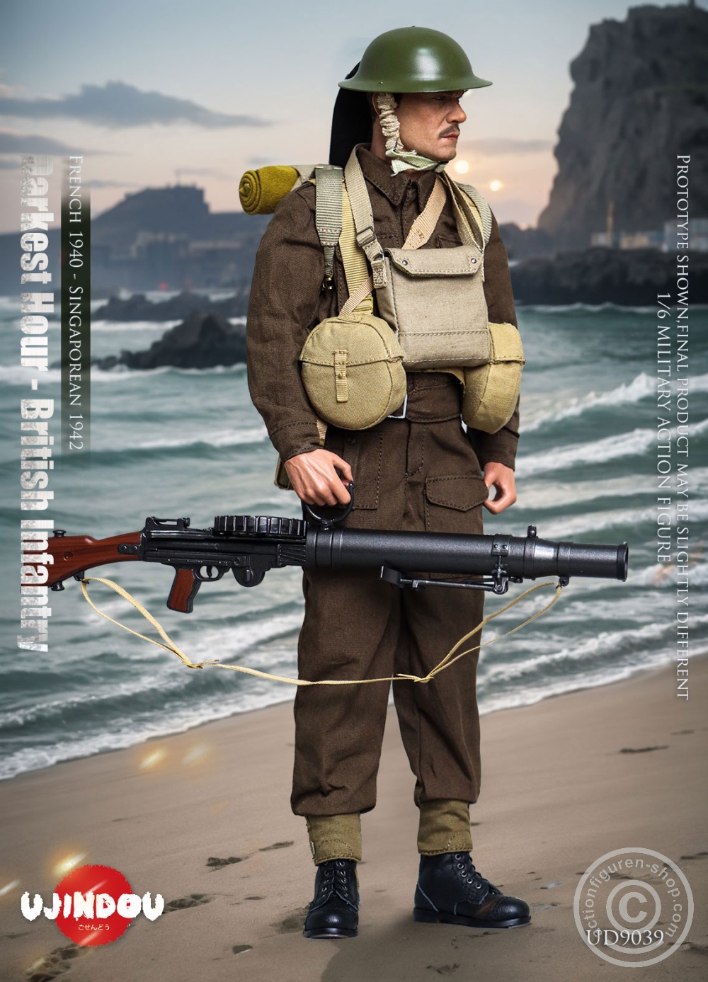 WWII British Infantry - Darkest Hour - French 1940 & Singaporean 1942 - in 1/6 scale
