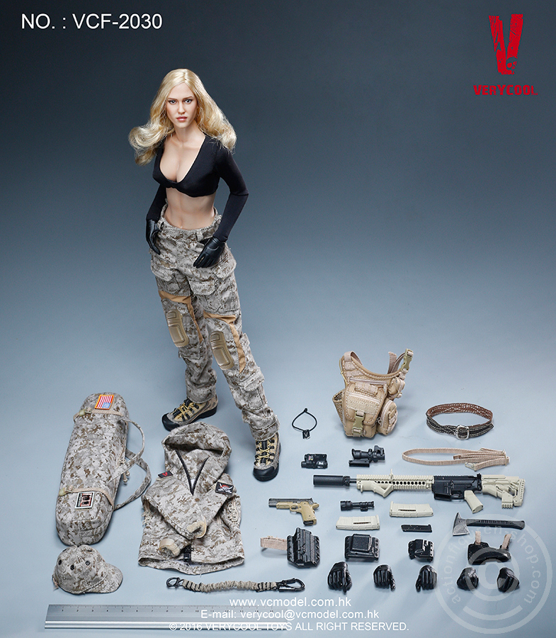 Max - Digital Camouflage Woman Soldier