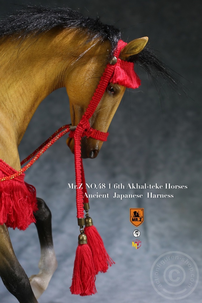 MRZ048H-08 Janpnese Horse Harness Red