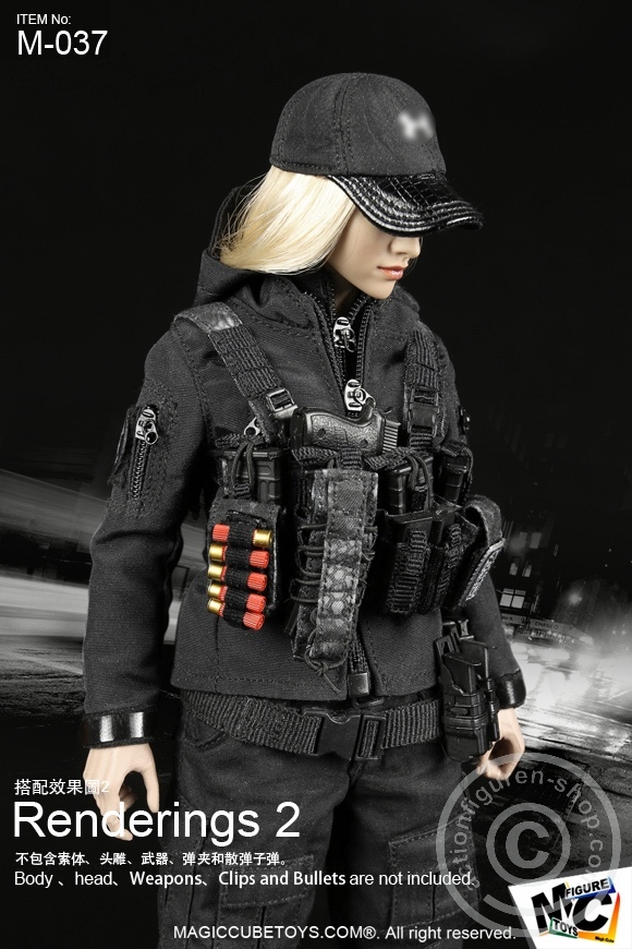 Female Black Shooter Set