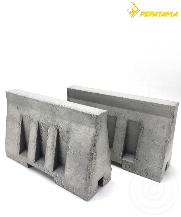 Concrete Barrier - Paper Diorama