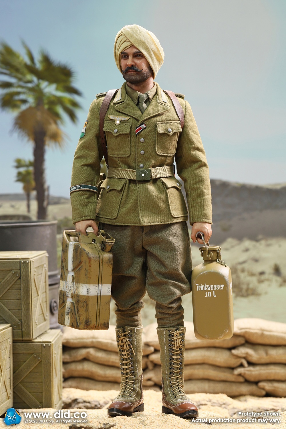 Ishaan & Panzer Commander - Stauffenberg - WWII German Africa Corps Supply Duty - in 1/6 scale Ishaan & Panzer Commander - Stauffenberg - WWII German Africa Corps Supply Duty - in 1/6 scale