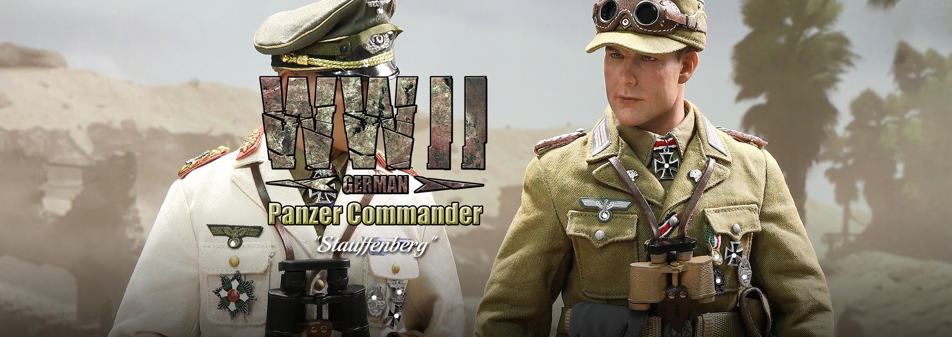 Ishaan & Panzer Commander - Stauffenberg - WWII German Africa Corps Supply Duty - in 1/6 scale Ishaan & Panzer Commander - Stauffenberg - WWII German Africa Corps Supply Duty - in 1/6 scale