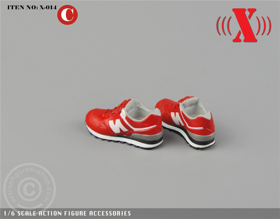 Sneaker - rot/weiß