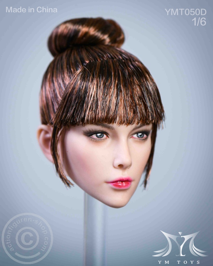 Head - brown-copper Hair - Hair-Up Style