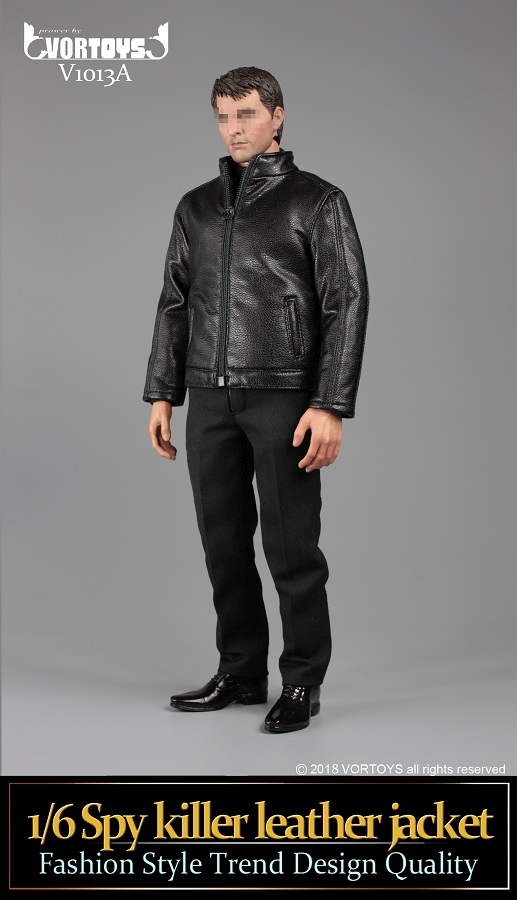 Spy Killer Leather Jacket (black) Set