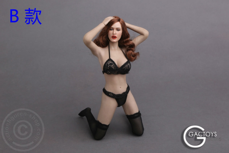 Female Head - brown long Hair