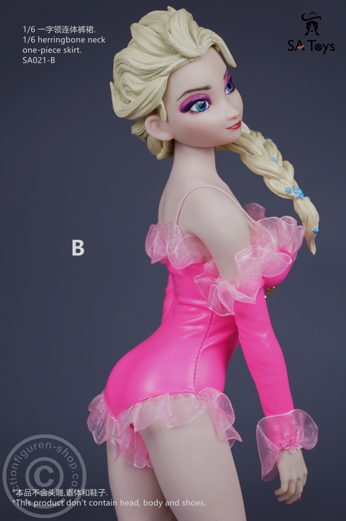 SATSA021B-04 Sexy One-Piece Skirt Outfit - pink