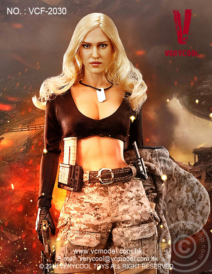 Max - Digital Camouflage Woman Soldier