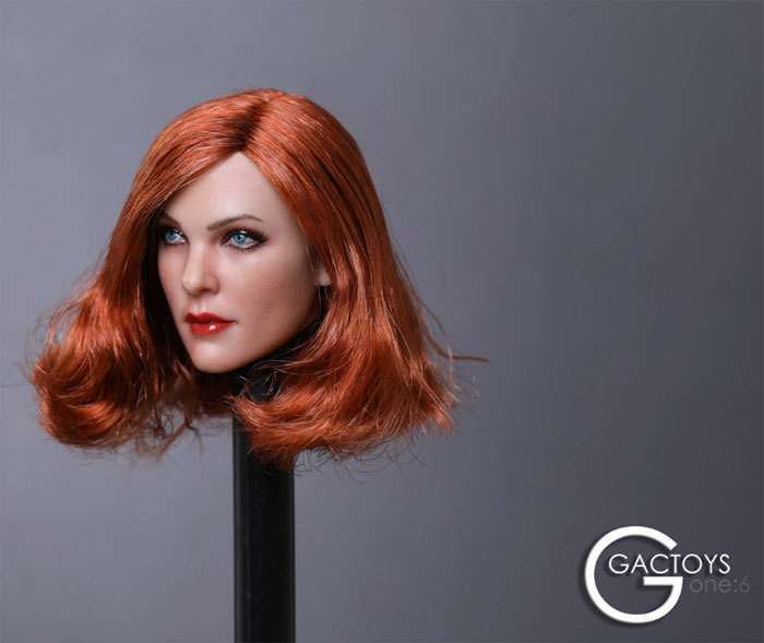 Female Head - red-brown Hair