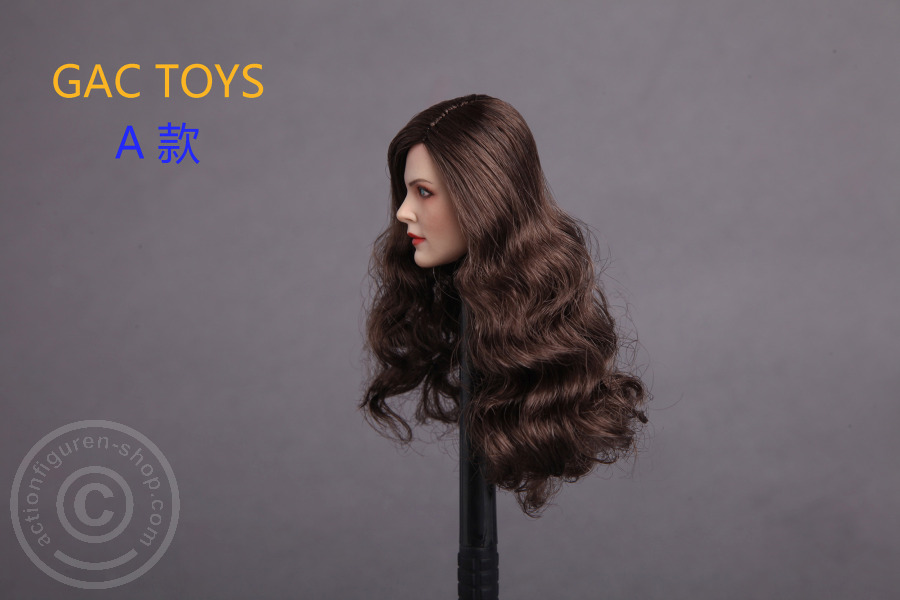 Female Head - brown long Hair