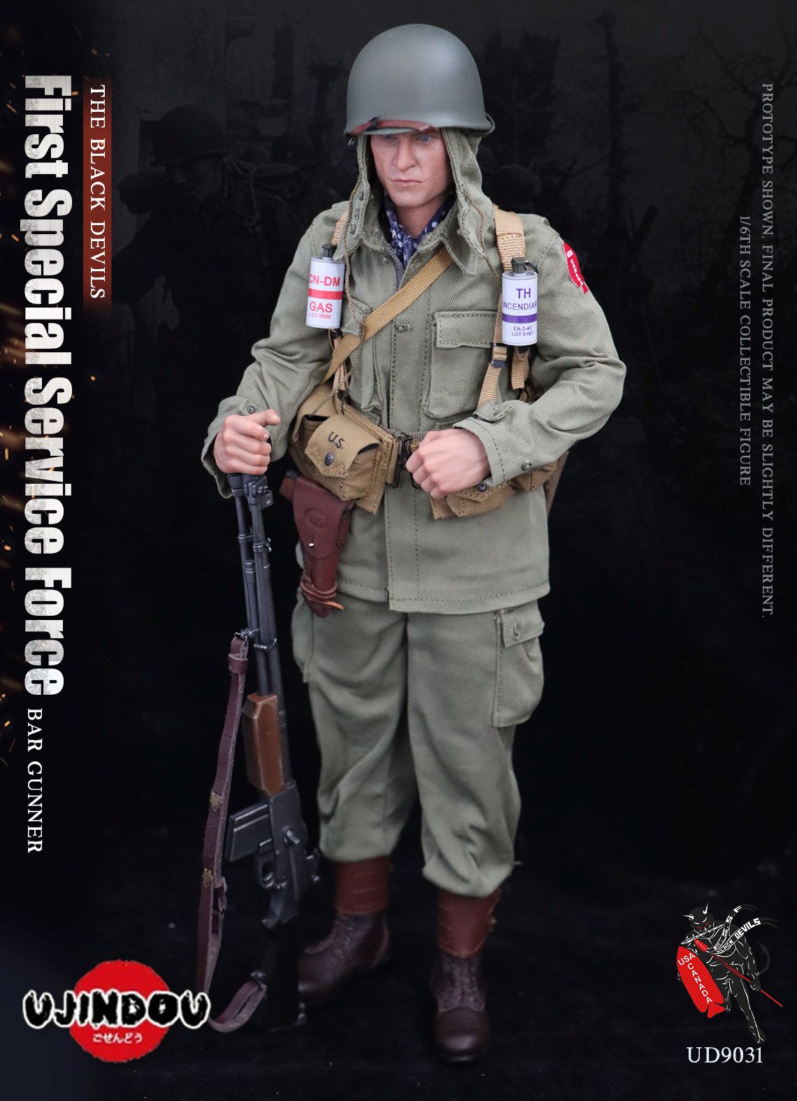 First Special Service Force - BAR Gunner - The Black Devils