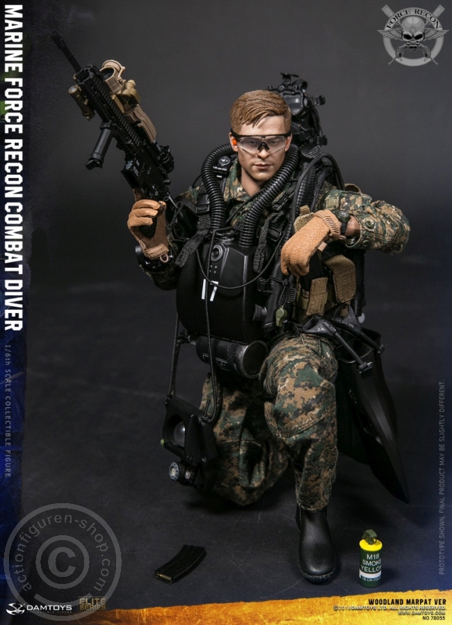 Marine Force Recon Combat Diver - Woodland