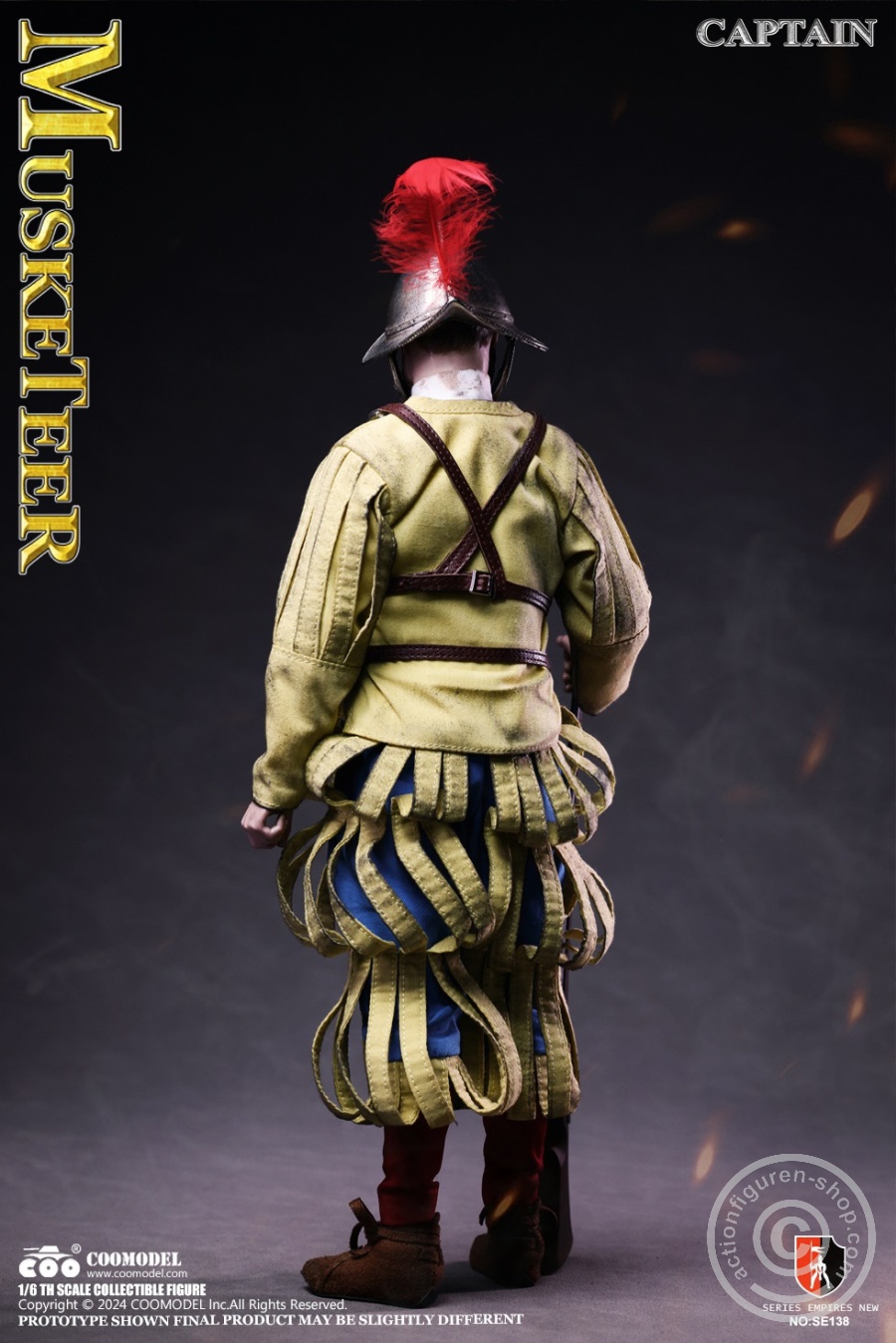 Spanish Conquiastador Musketeer Captain (Nickel Silver Edition) - Series Of Empires - in 1/6 scale Spanish Conquiastador Musketeer Captain (Nickel Silver Edition) - Series Of Empires - in 1/6 scale