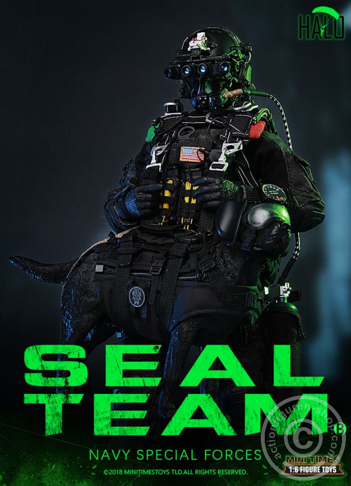 SEAL Team - HALO - w/Dog - Navy Special Forces