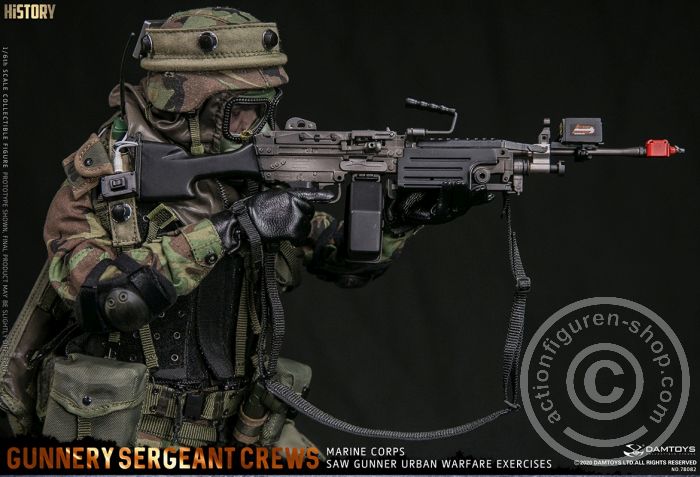 Gunnery Sergeant Crews - Marine Corps SAW Gunner - Urban Warfare Exercises