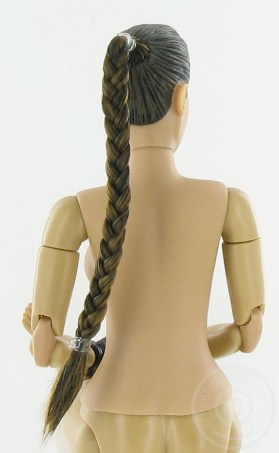 ZCGirl09-01-06 Female Body + Head mit Echt-Haar Zopf